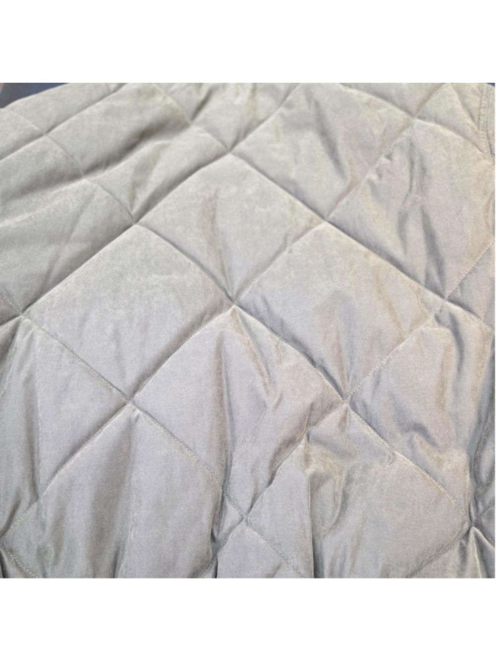 Vintage Tommy Hilfiger Quilted Bomber Jacket Olive Green Full Zip Men's Medium # - Picture 7 of 8